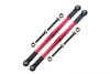 Losi 1:10 Baja Rey / Rock Rey Aluminum Adjustable Rear Upper Chassis Link Tie Rods - 1Pr Set Red