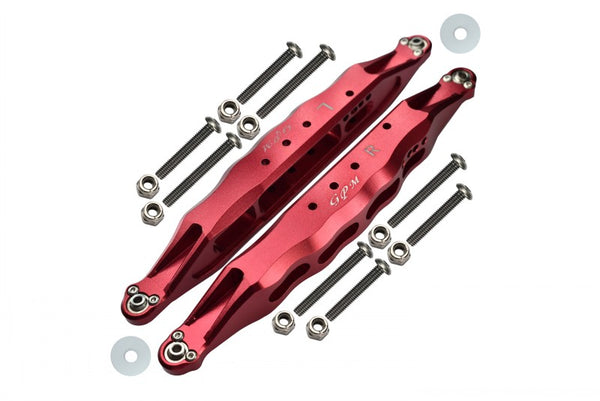 Losi 1:10 Baja Rey / Rock Rey / Hammer Rey U4 Aluminum Rear Lower Trailing Arms - 1Pr Set Red