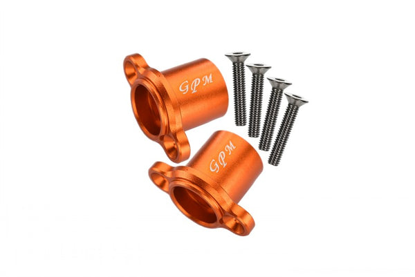 Losi 1:10 Baja Rey / Rock Rey / Hammer Rey U4 Aluminum Rear Axle Adapters - 1Pr Set Orange