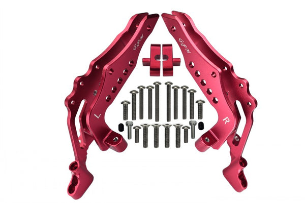 Losi 1:10 Baja Rey / Rock Rey Aluminum Rear Shock Tower - 1Pr Set Red