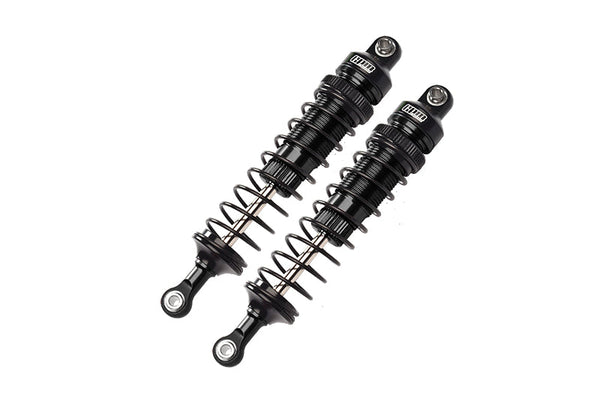 Aluminum 6061-T6 Front Adjustable Spring Dampers (102mm) For Losi 1/10 Baja Rey 4WD Desert Truck LOS03008 Upgrades - Black