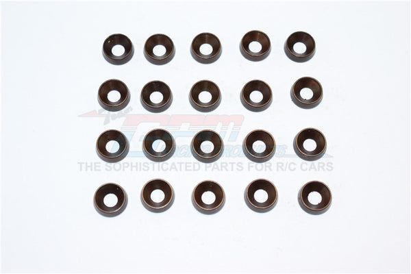 Spring Steel 4.0mm Ring Tilted OD:10.0mm,TK:3.0mm Countersink Screws - 20Pcs Set