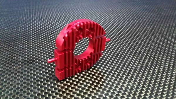 Tamiya CC01 Aluminum Motor Plate - 1Pc Red