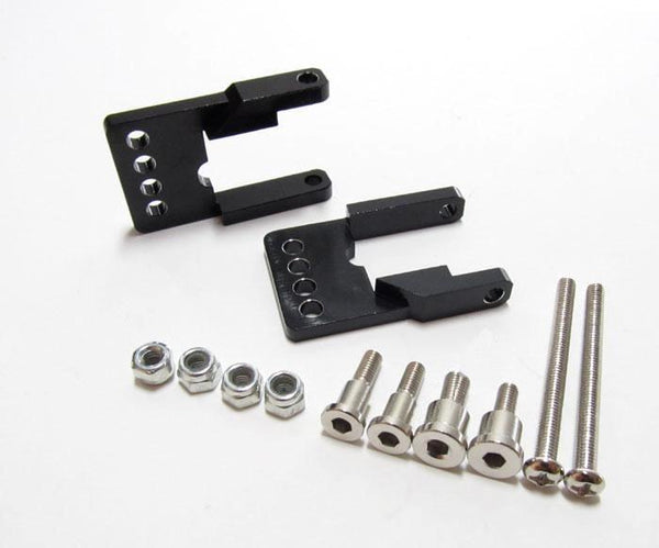 Tamiya CC01 Aluminum Rear Damper Mount - 1 Set Black