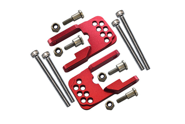 Tamiya CC01 Aluminum Rear Damper Mount With Mulitple Holes - 1 Set Red