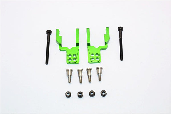 Tamiya CC01 Aluminum Rear Damper Mount With Mulitple Holes - 1 Set Green