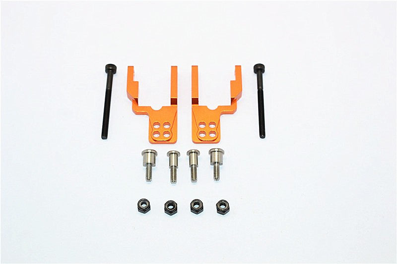Tamiya CC01 Aluminum Rear Damper Mount With Mulitple Holes - 1 Set Orange