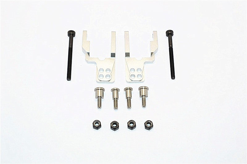Tamiya CC01 Aluminum Rear Damper Mount With Mulitple Holes - 1 Set Silver