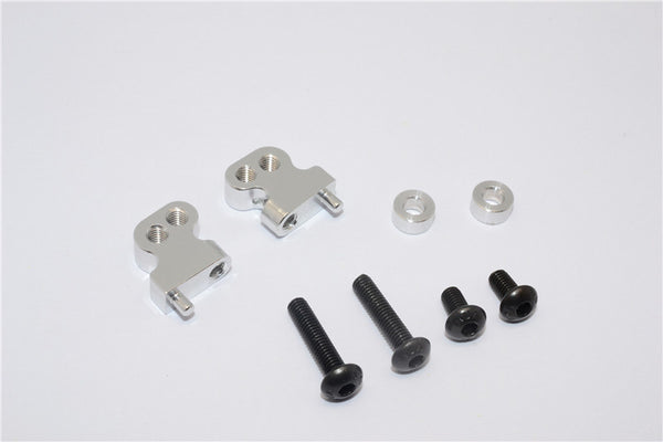 Tamiya CC01 Aluminum Adjustable Mount Use For Front Damper - 2Pcs Set Silver