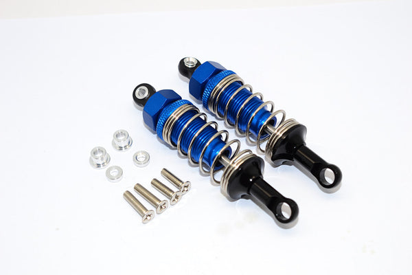 Tamiya CC01 Nylon Rear Ball Top Damper (70mm) With Alloy Body & Ball Ends - 1Pr Set Blue