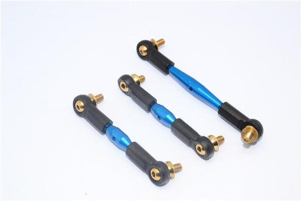 Tamiya CC01 Aluminum Tie Rod For Servo & Steering - 3Pcs Set Blue
