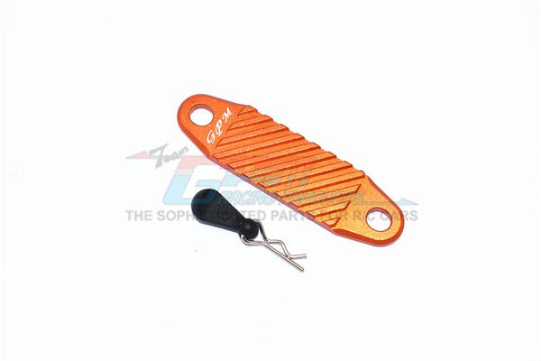 Tamiya Mercedes-Benz G500 CC-02 (#58675) Aluminum Battery Hold-Down - 2Pc Set Orange