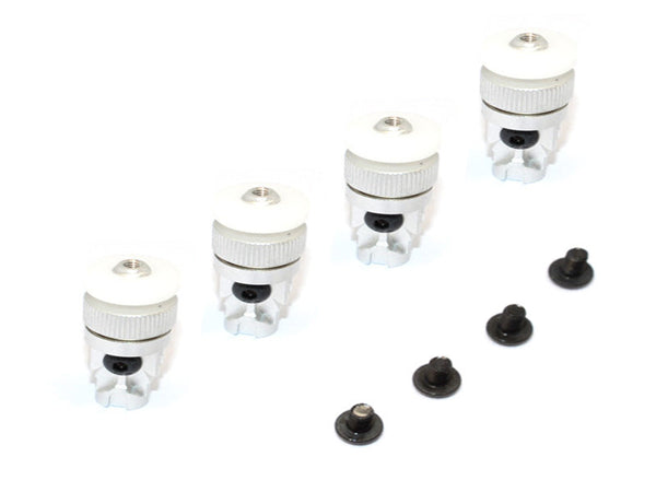 Tamiya CC01 Aluminum Front+Rear Magnet Body Mount For CC01 Unimog - 1 Set Silver