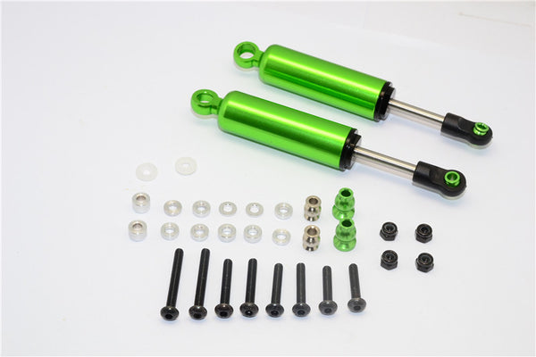 HPI Crawler King / Gmade R1 / Vaterra K5 Aluminum Front/Rear Internal Shocks 90mm - 2pcs Set Green