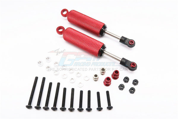 HPI Crawler King / Gmade R1 / Vaterra K5 Aluminum Front/Rear Internal Shocks With Engraving (90mm) - 1Pr Set Red