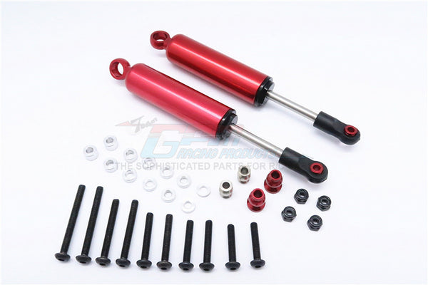 HPI Crawler King / Gmade R1 / Vaterra K5 Aluminum Front/Rear Internal Shocks (100mm) - 1Pr Set Red