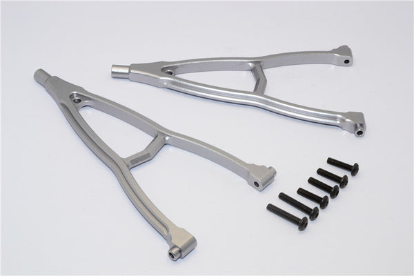 HPI Crawler King Aluminum Front+Rear Y Plate (For 295mm Wheelbase) - 2Pcs Set Gray Silver