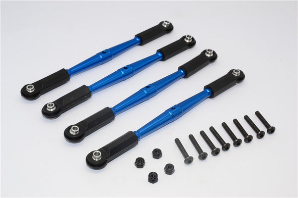 HPI Crawler King Aluminum Front+Rear Anti-Thread Link Parts (310mm Wheelbase) - 4Pcs Set Blue