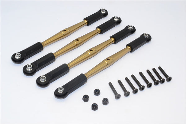 HPI Crawler King Aluminum Front+Rear Anti-Thread Link Parts (295mm Wheelbase) - 4Pcs Set Titanium