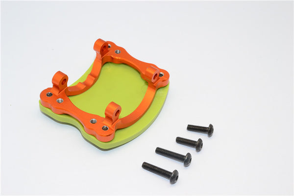 HPI Crawler King Aluminum+Plastic Front/Rear Axle Protector Mount - 1 Set Orange