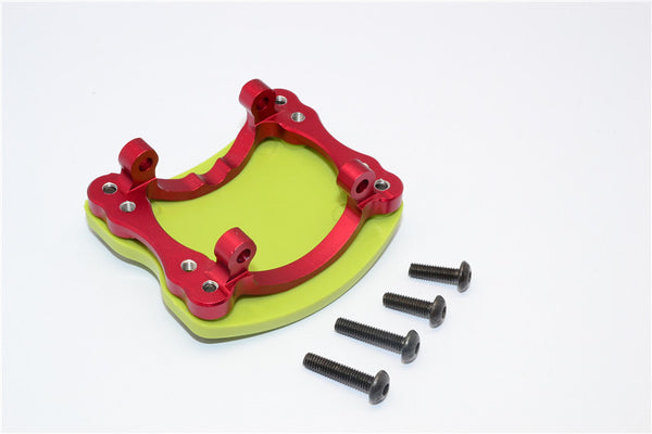 HPI Crawler King Aluminum+Plastic Front/Rear Axle Protector Mount - 1 Set Red