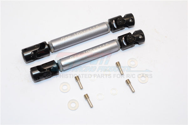 HPI Crawler King Steel Adjustable Main Shaft With Aluminum Body - 1Pr Set Gray Silver