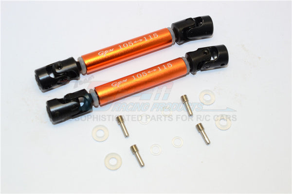 HPI Crawler King Steel Adjustable Main Shaft With Aluminum Body - 1Pr Set Orange