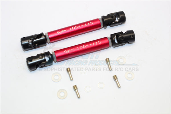 HPI Crawler King Steel Adjustable Main Shaft With Aluminum Body - 1Pr Set Red