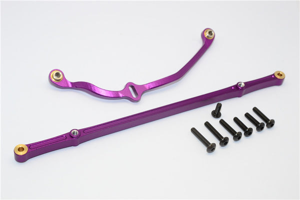 HPI Crawler King Aluminum Steering Rod & Suspension Rod - 2Pcs Set Purple