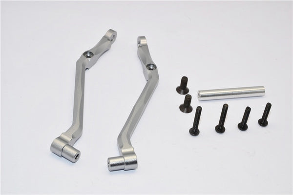 Traxxas Craniac Aluminum Front Link Parts - 2Pcs Set Gray Silver