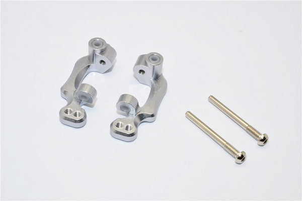 Traxxas Craniac Aluminum Front C-Hub - 1Pr Set Gray Silver