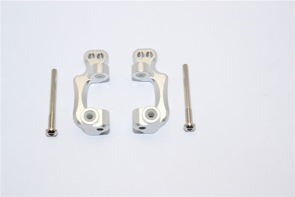 Traxxas Craniac Aluminum Front C-Hub - 1Pr Set Silver