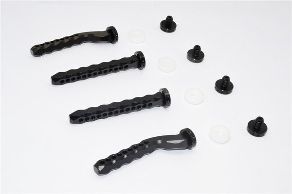 Traxxas Craniac Aluminum Front & Rear Magnet Body Post - 4Pcs Set Black