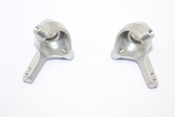 Tamiya DF-02 Aluminum Front Knuckle Arm - 1Pr Gray Silver