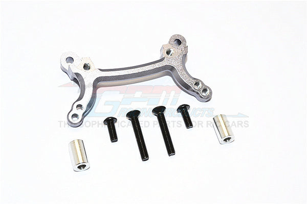 Tamiya DF-02 Aluminum Front Shock Tower - 1Pc Set Gray Silver