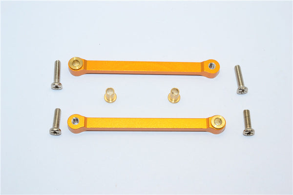 Tamiya DF-02 Aluminum Rear Upper Arm (Tie Rod Design) With Bronze Collars - 1Pr Set Gold