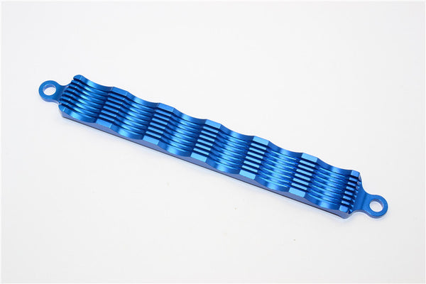 Tamiya DF-02 Aluminum Battery Holder With Heat Sink - 1Pc Blue