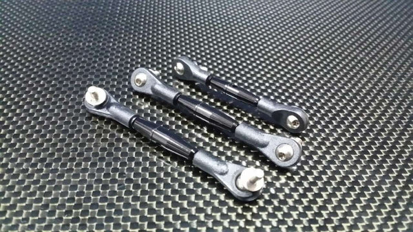 Tamiya DF-02 Aluminum Completed Tie Rod With 5.8mm Balls - 3 Pcs Set Black