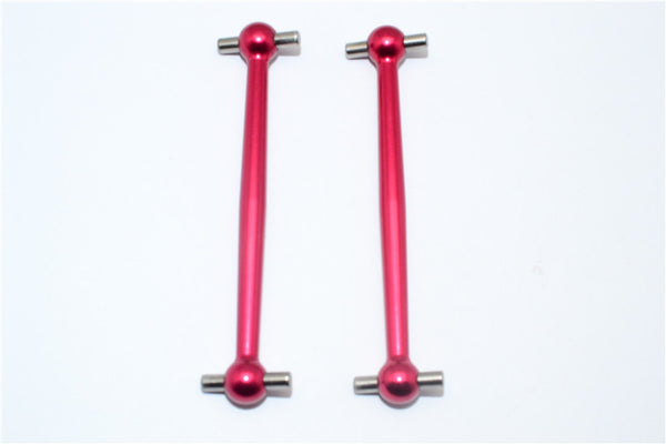 Tamiya DF-02 Aluminum Front/Rear Dog Bone (64mm) - 1Pr Red