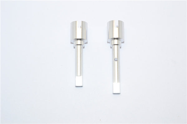 Tamiya DF-02 Aluminum Main Shaft Connectors - 1Pr Silver