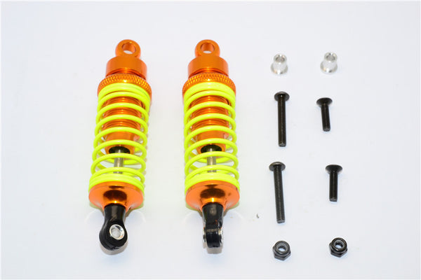 Tamiya DF-02 Aluminum Front Adjustable Spring Damper (75mm) With Aluminum Collars & Screws - 1Pr Set Gold