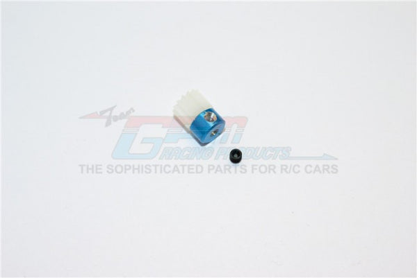 Kyosho Mini Inferno Delrin Motor Gear (14T) - 1Pc Set Blue