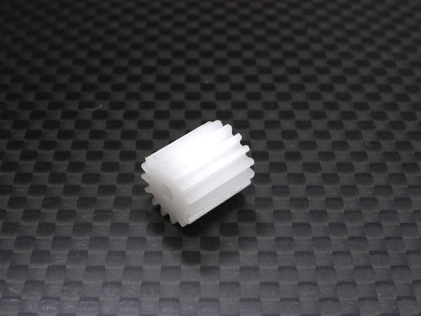 Team Losi Mini-T Delrin Motor Gear (15T) - 1Pc White