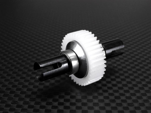 Team Losi Mini-T Steel Hub+Delrin Ball Differential Completed Set With Bearing - 1 Set (Special Design) Black