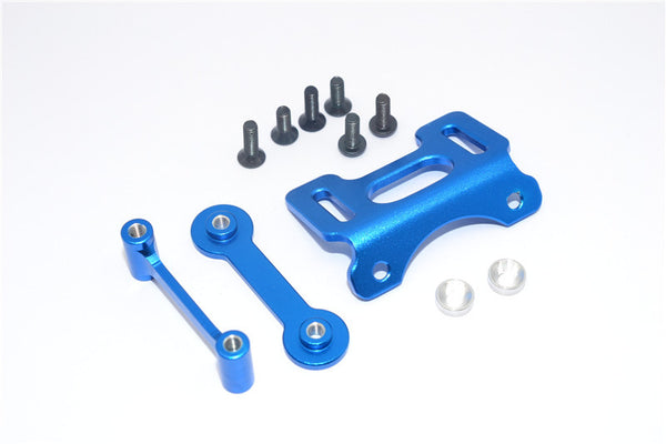 Tamiya DT-03 Aluminum Adjustable Wing Mount - 1 Set Blue