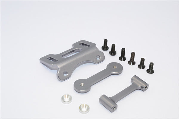 Tamiya DT-03 Aluminum Adjustable Wing Mount - 1 Set Gray Silver
