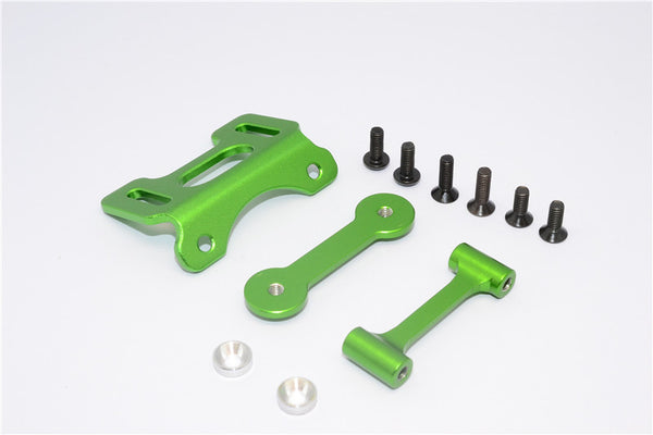 Tamiya DT-03 Aluminum Adjustable Wing Mount - 1 Set Green