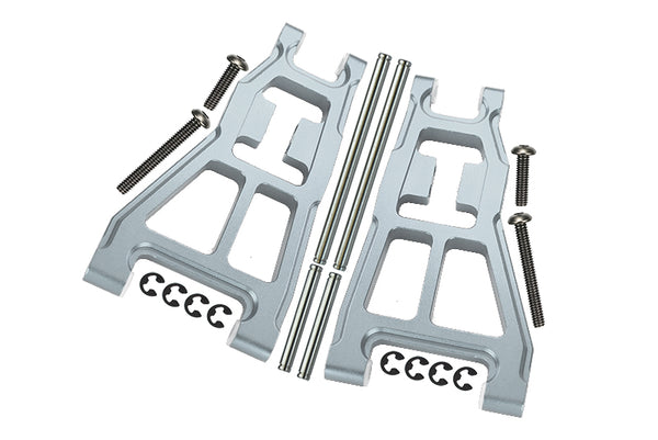 Tamiya DT-03 Aluminum Front Lower Suspension Arm - 1Pr Silver
