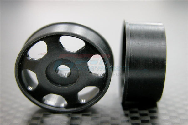 XMods Generation-1 & Evolution Touring Delrin Front Bold Rims (6Poles) - 1Pr Black