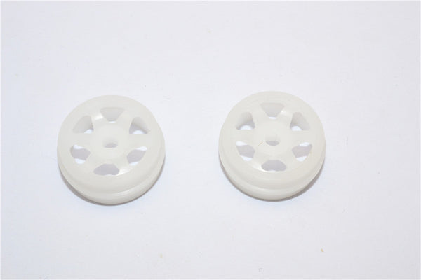 XMods Evolution Touring Delrin Front/Rear Bold Rims (6 Poles) - 1Pr (Ridge) White